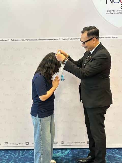 Medal presentation at the NCSA x CISCO CTF 2026 ceremony
